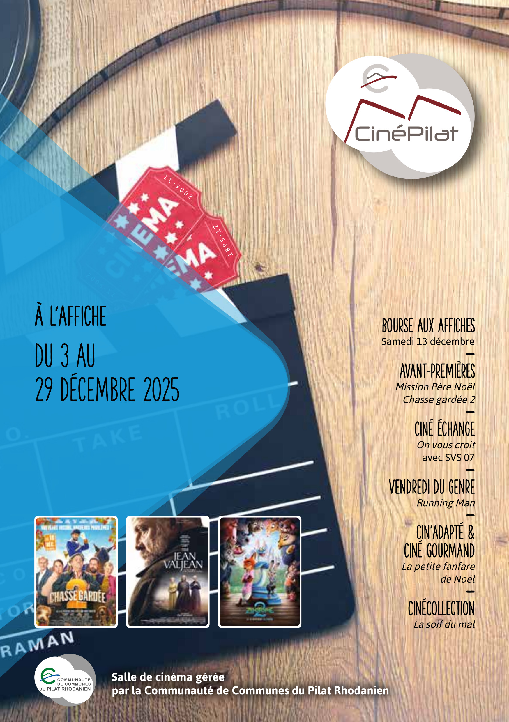 cinepilat programme decembre 2025