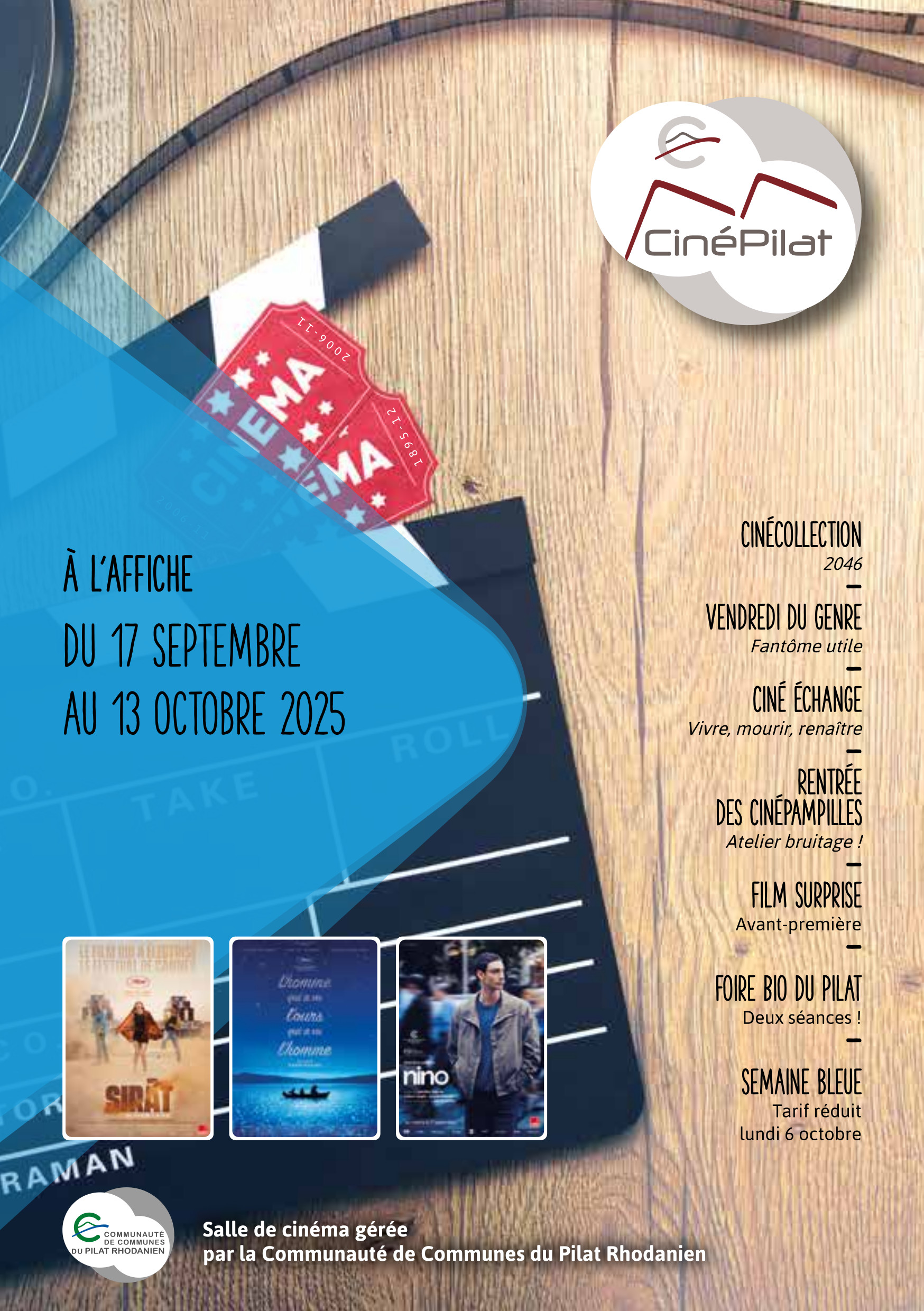 cinepilat programme septembre 2025
