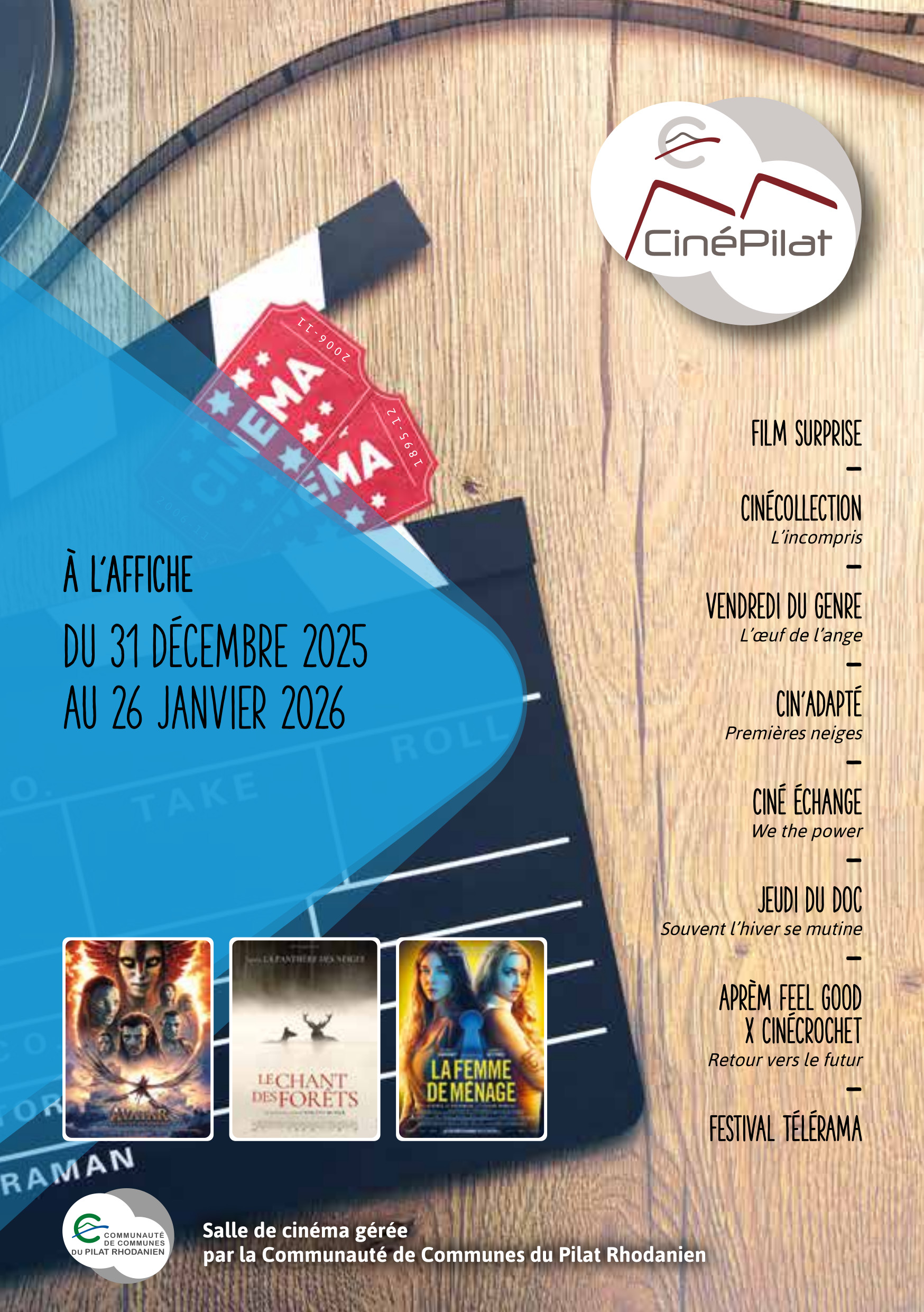 cinepilat programme janvier 2026 1