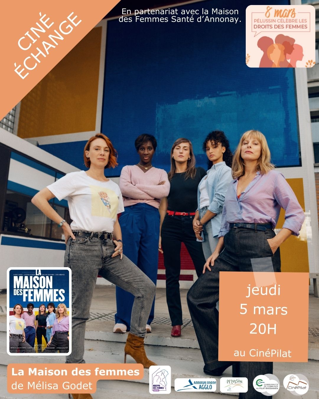 Ciné échange la maison des femmes 01