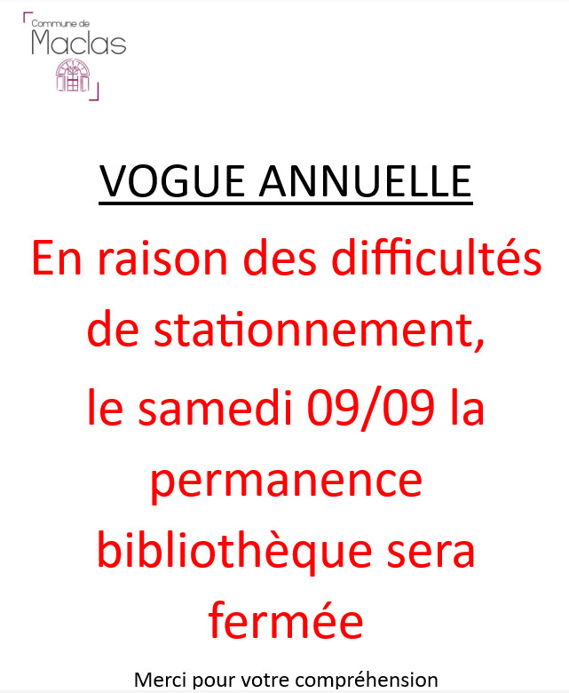 fermeture vogue
